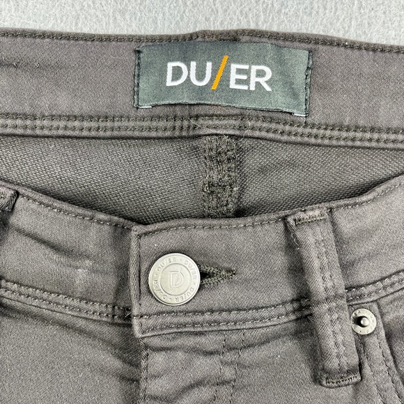 DUER N2X Slim Fit Pants Mens 33x30 Charcoal Grey Performance Stretch 5-Pocket - Picture 4 of 8